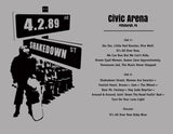 1989 - 04/02 - Grateful Dead at Civic Arena, Unisex Set List T-shirt
