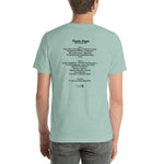 1987 - 08/15 - Grateful Dead at Town Park Telluride, 'Cassette' Unisex Set List T-Shirt