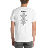 2019 - 08/21 - Cage the Elephant at BB&T Pavilion, Unisex Set List T-Shirt
