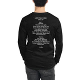 2024 - 05/28 - Pearl Jam at  Climate Pledge Arena - Long Sleeve Set List T-Shirt