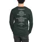 1993 - 04/10 - Phish at Aragon Ballroom, Long Sleeve Cassette Set List T-Shirt