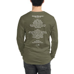 1993 - 04/10 - Phish at Aragon Ballroom, Long Sleeve Cassette Set List T-Shirt