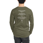 1997 - 12/11 - Phish at Rochester War Memorial - Long Sleeve Set List T-Shirt
