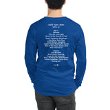 2024 - 05/28 - Pearl Jam at  Climate Pledge Arena - Long Sleeve Set List T-Shirt