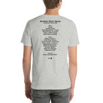 1995 - 06/20 - Phish at Blossom Music Center, Cassette Unisex Set List T-Shirt