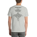 1992 - 04/30 - Phish at Barrymore Theatre, Cassette Unisex Set List T-Shirt
