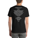 1990 - 03/06 - Rush at Riverfront Coliseum, Cassette Unisex Set List T-Shirt