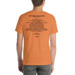 1981 - 05/15 - Rush at Glens Falls Civic Center, Cassette Unisex Set List T-Shirt