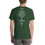 2014 - 10/17 - Pearl Jam at iWireless Center, Unisex Set List T-Shirt