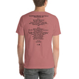 1994 - 10/29 - Phish at Spartanburg Memorial Auditorium, Cassette Unisex Set List T-Shirt