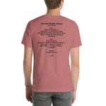 1993 - 09/22 - Grateful Dead at Madison Square Garden, 'Cassette' Unisex Set List T-Shirt