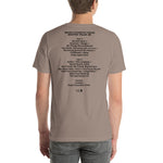 1993 - 02/17 - Phish at Benton Convention Center, Cassette Unisex Set List T-Shirt