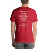 1984 - 09/29 - Rush at Brendan Byrne Arena, Cassette Unisex Set List T-Shirt