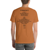 1992 - 04/30 - Phish at Barrymore Theatre, Cassette Unisex Set List T-Shirt