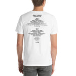1994 - 07/08 - Phish at Great Woods Center for the Performing Arts, Cassette Unisex Set List T-Shirt