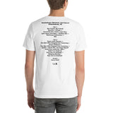 1994 - 10/29 - Phish at Spartanburg Memorial Auditorium, Cassette Unisex Set List T-Shirt