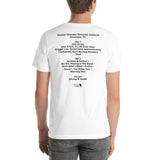 1994 - 03/27 - Grateful Dead at Nassau Coliseum, Unisex Skeleton Set List T-Shirt