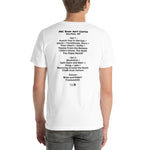 1999 - 07/15 - Phish at PNC Bank Arts Center, Cassette Unisex Set List T-Shirt