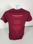 2004 - 08/10 - Phish at Tweeter Center, Unisex Set List T-Shirt