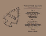 1978 - 07/01 - Grateful Dead at Arrowhead Stadium, Unisex Set List T-Shirt
