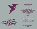 1988 - 09/03 - Grateful Dead at Capital Centre, Unisex Set List T-Shirt