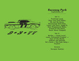 1977 - 09/03 - Grateful Dead at Raceway Park, Unisex Set List T-Shirt