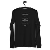 Any. Show. Ever. "CASSETTE" Design, Unisex Long Sleeve Set List T-Shirt