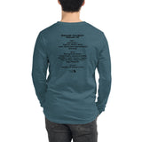 1993 - 01/24 - Grateful Dead at Oakland Coliseum, Long Sleeve Set List T-Shirt