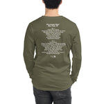 1970 - 09/20 - Grateful Dead at Fillmore East, Long Sleeve Set List T-Shirt