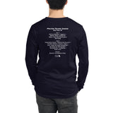1987 - 09/18 - Grateful Dead at Madison Square Garden, 'Cassette' Long-Sleeve Set List T-Shirt