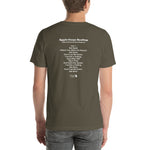 1969 - 01/30 - The Beatles at Apple Corps Rooftop, Unisex Set List T-Shirt