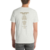 1977 - 05/08 - Grateful Dead at Cornell University, Unisex Set List T-Shirt