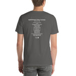 1969 - 11/26 - The Rolling Stones at The Baltimore Civic Center, Unisex Set List T-Shirt