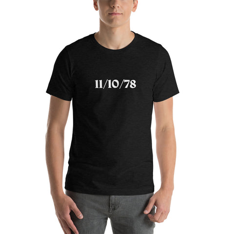 1978 - 11/10 - Talking Heads at Susquehanna Room, Unisex Set List T-Shirt