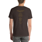 1977 - 05/08 - Grateful Dead at Cornell University, Unisex Set List T-Shirt