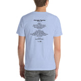 1999 - 07/16 - Widespread Panic at Madison Theater - Cassette Unisex Set List T-Shirt