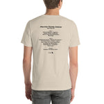 1987 - 09/18 - Grateful Dead at Madison Square Garden, 'Cassette' Unisex Set List T-Shirt