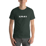 1983 - 07/29 - ZZ Top at Providence Civic Center, Unisex Set List T-Shirt