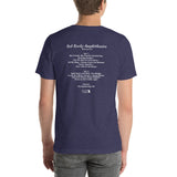 1995 - 06/09 - Phish at Red Rocks, Unisex Set List T-Shirt