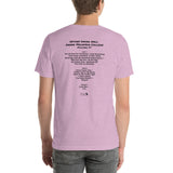 1989 - 12/08 - Phish at Green Mountain College, 'Cassette' Unisex Set List T-Shirt