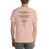 1989 - 12/08 - Phish at Green Mountain College, 'Cassette' Unisex Set List T-Shirt
