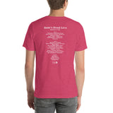 2011 - 11/23 - The Bridge at Ram’s Head Live, Unisex Set List T-Shirt
