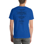 2011 - 02/11 - Widespread Panic at The Classic Theater, Unisex 'Cassette' Set List T-Shirt