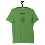 Any. Show. Ever. "CASSETTE" Design, Unisex Set List T-Shirt