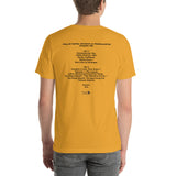 1994 - 04/16 - Phish at U-Mass Amherst - Cassette Unisex Set List T-Shirt