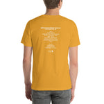 2010 - 07/26 - Kings of Leon at Blossom Music Center, Unisex Set List T-Shirt