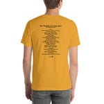 2001 - 02/25 - Jeff Tweedy at The Theatre of the Living Arts, 'Cassette' Unisex Set List T-Shirt
