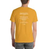 1978 - 11/10 - Talking Heads at Susquehanna Room, Unisex Set List T-Shirt