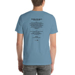 1973 - 09/08 - Grateful Dead at Nassau Coliseum, Unisex 'Cassette' Set List T-Shirt
