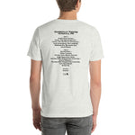 1991 - 07/19 - Phish at Somerville Theatre, Unisex Set List T-Shirt